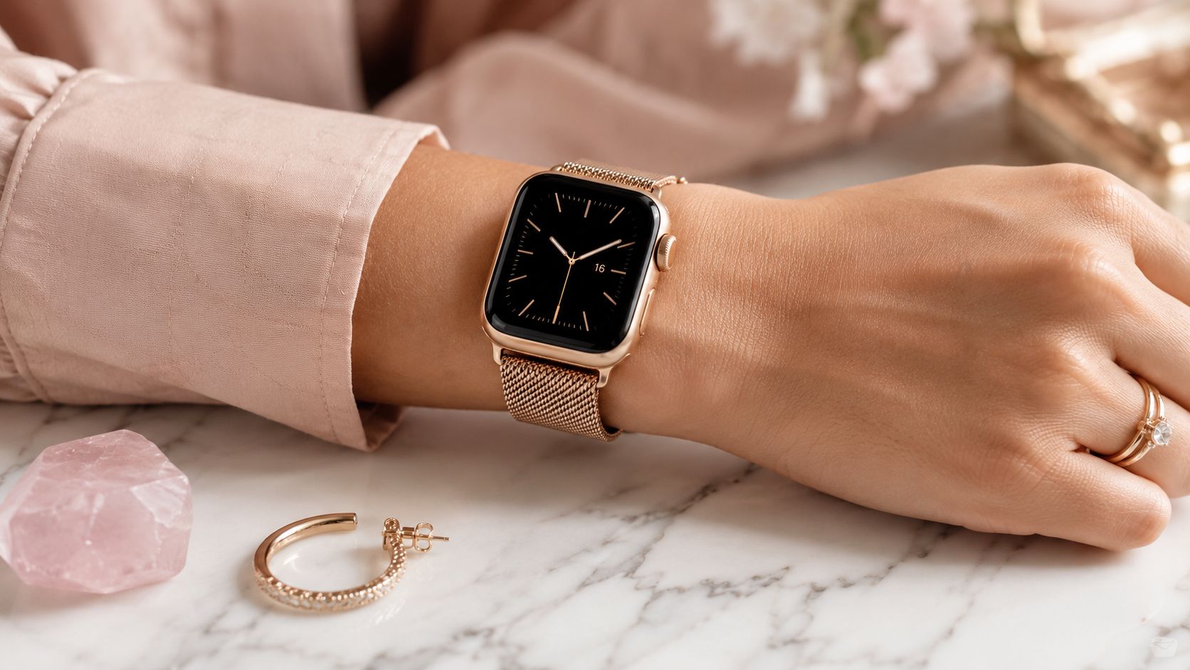 Image of Perfecting Your Gold Apple Watch with Rose Gold Band Look