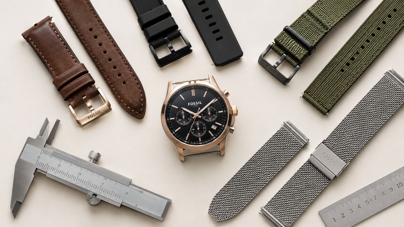 Image of Watch Bands for Fossil Watches: Sizing and Style Guide