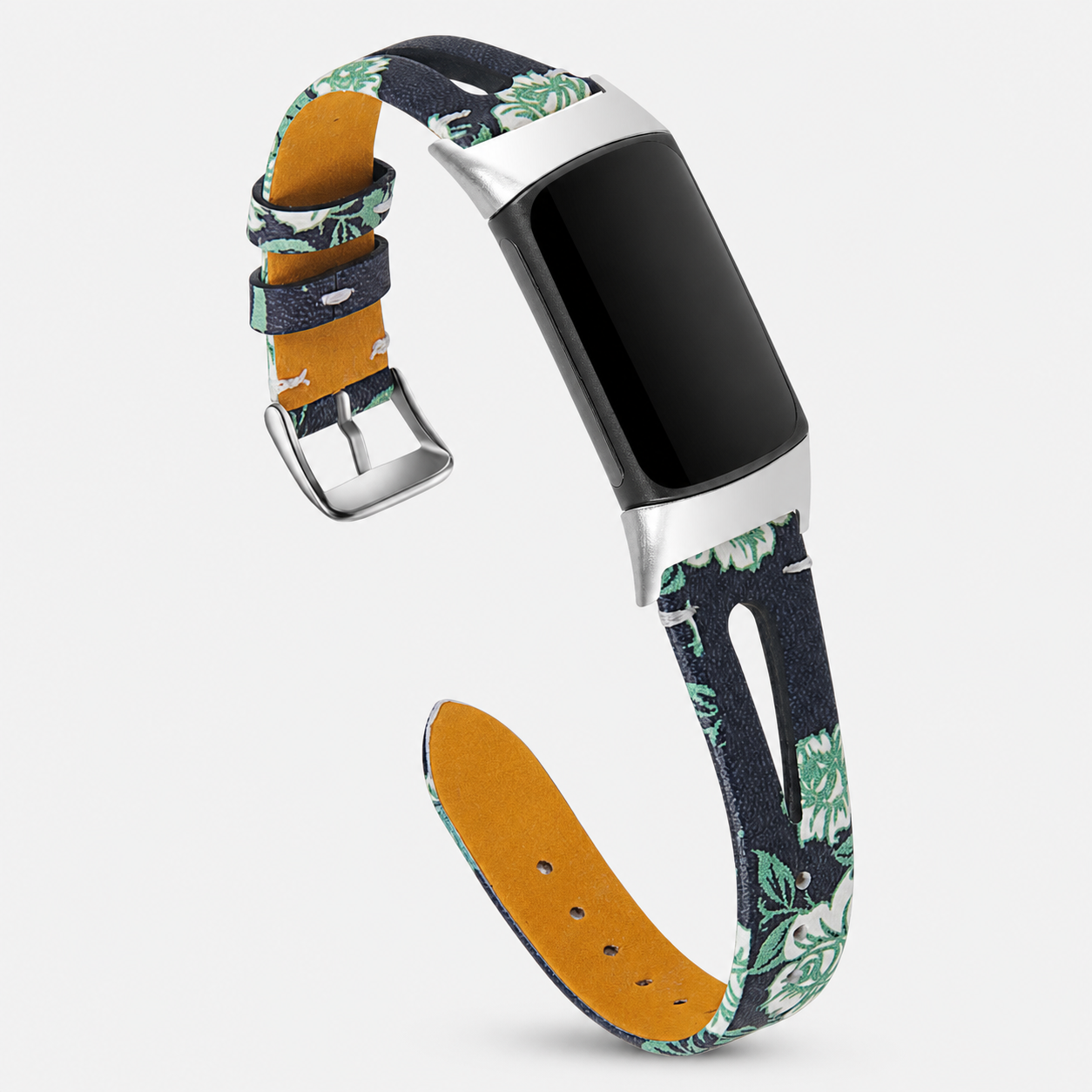 Image of Leather Watch Bands — Leora — Genuine Leather Band — Fitbit Charge 5/6
