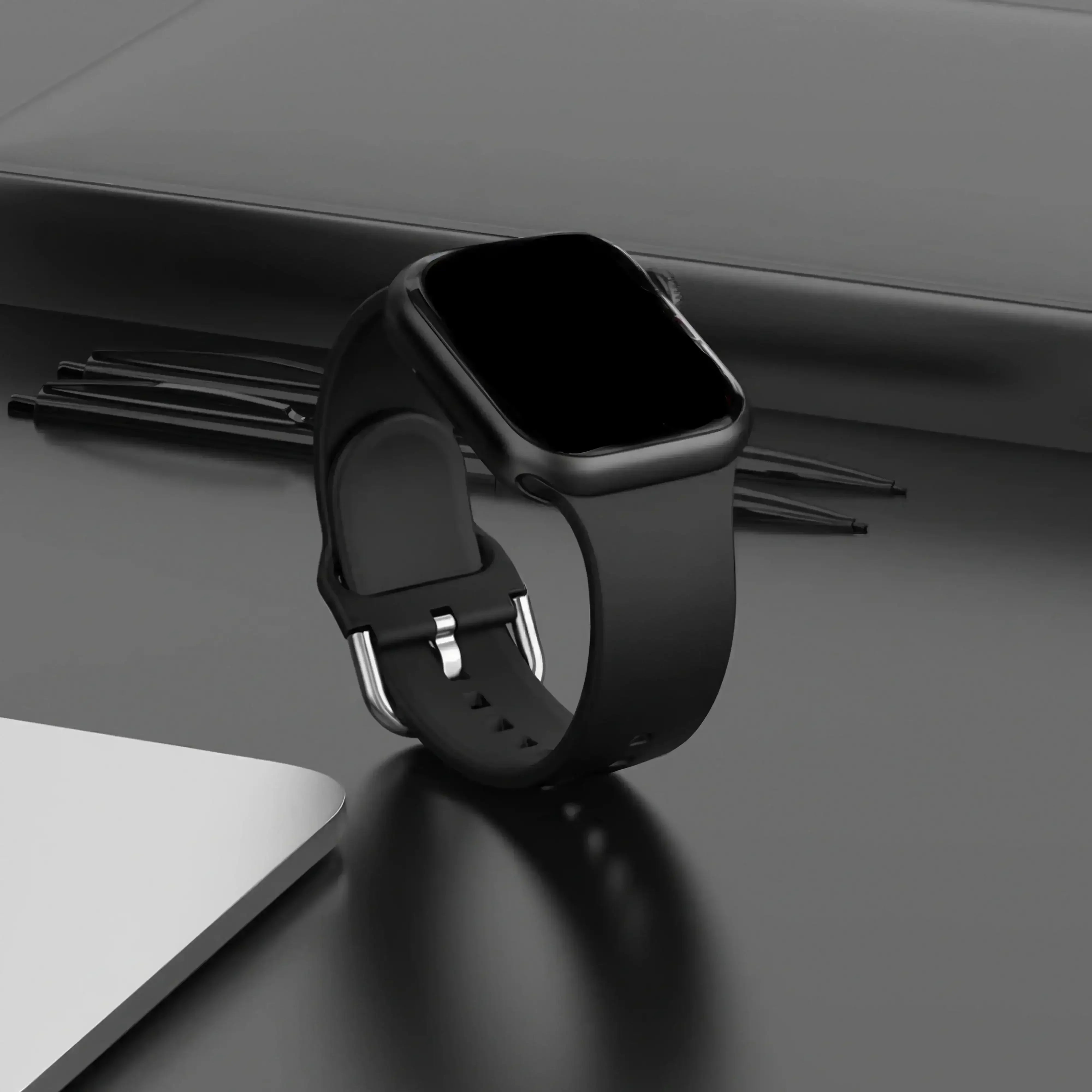 Image of Arc — Silicone Sport Band (Black) — Apple Watch - Nothing but Bands