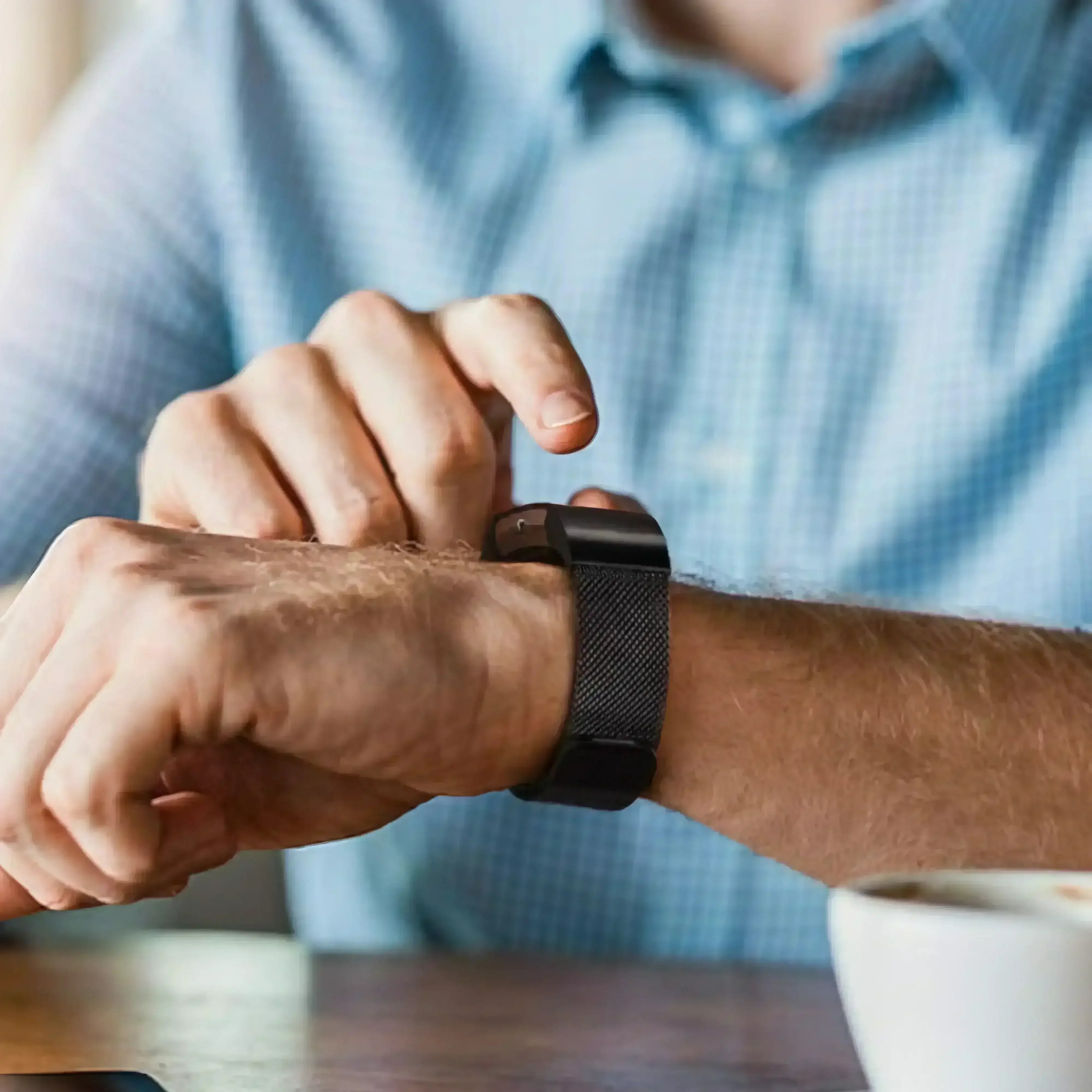 Image of Lurea — Magnetic Milanese (Opal Chrome) — Fitbit Charge 3/4 - Nothing but Bands