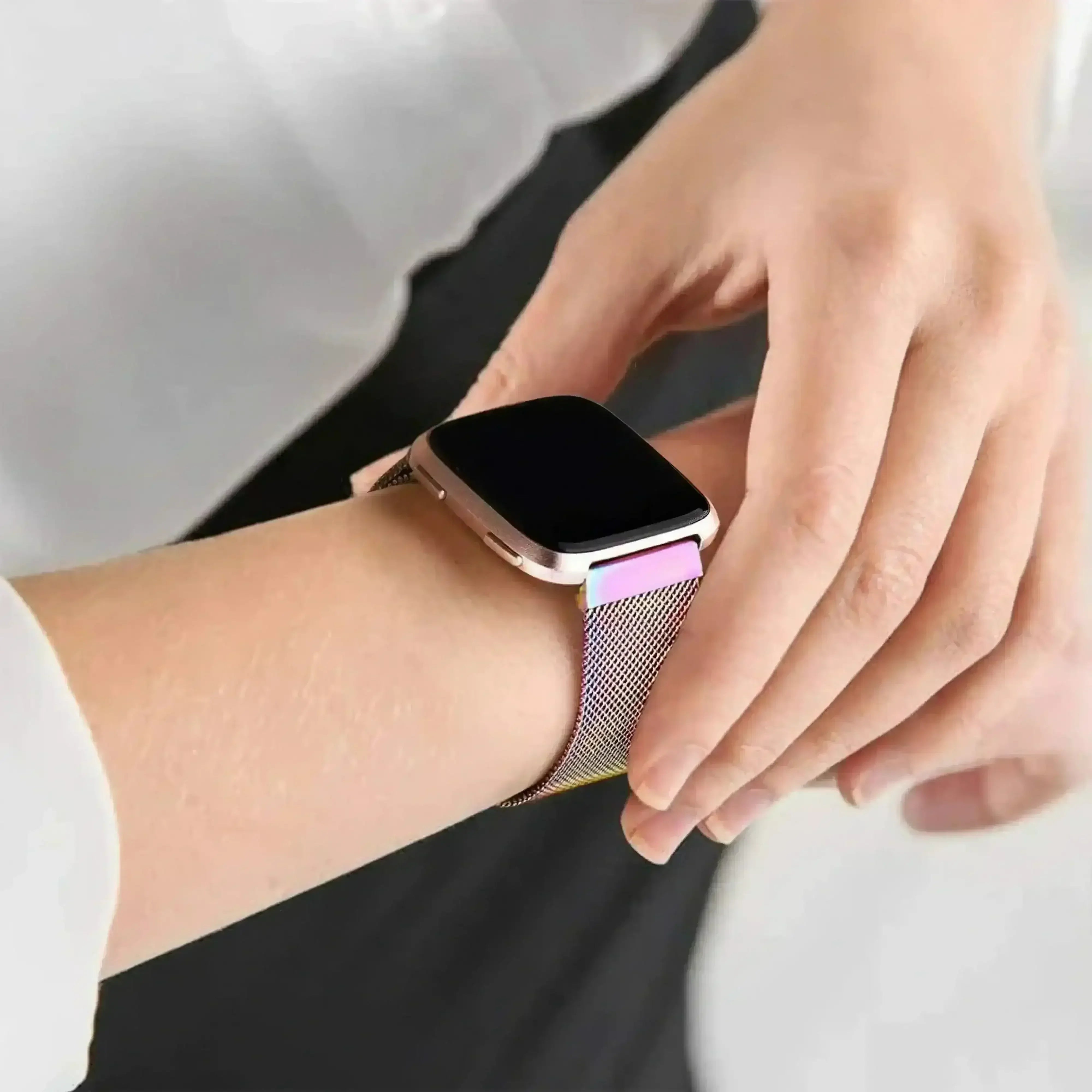 Image of Nova — Magnetic Milanese — Fitbit Versa 3/4 & Sense 1/2 - Nothing but Bands