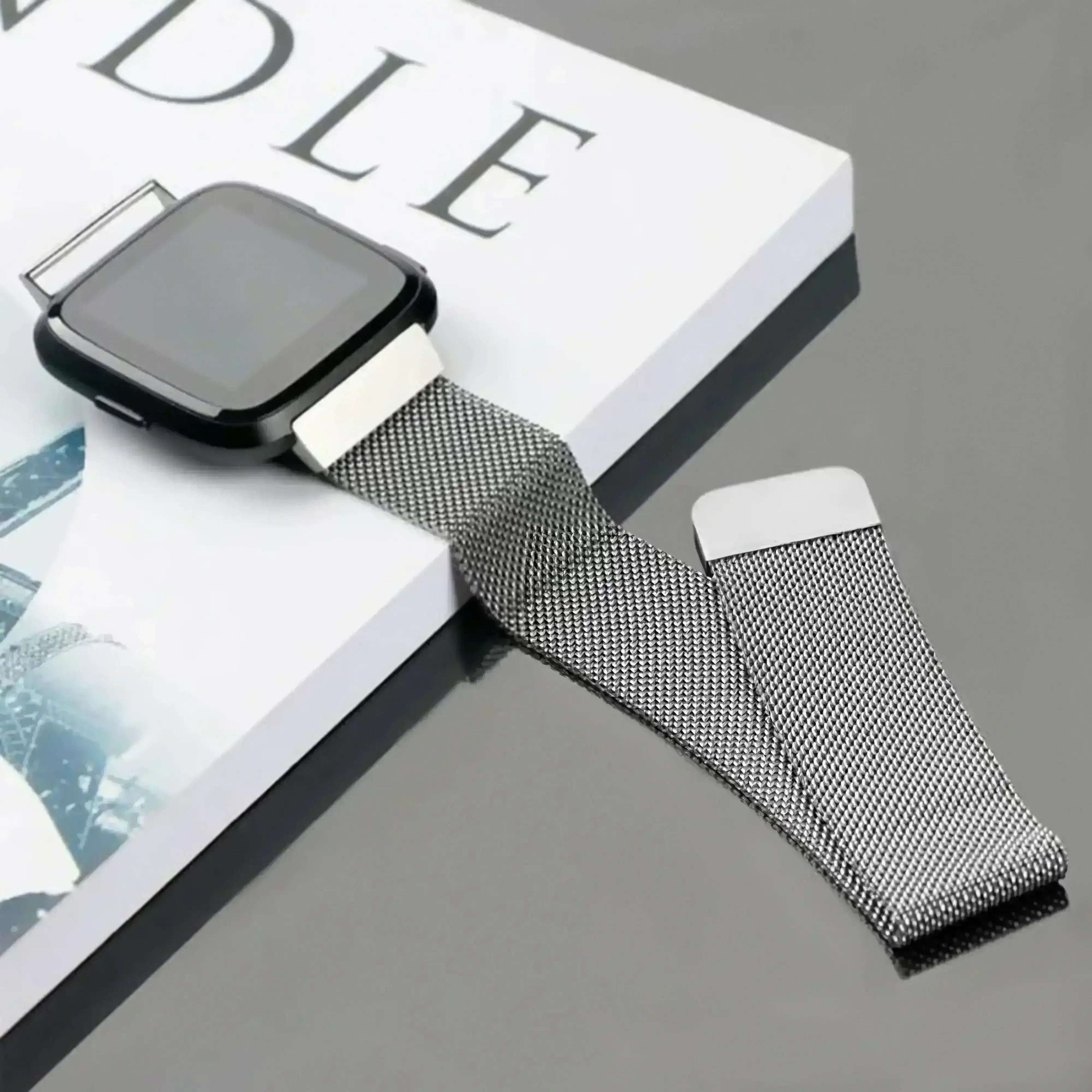 Image of Nova — Magnetic Milanese (Light Pink) — Fitbit Versa 3/4 & Sense 1/2 - Nothing but Bands