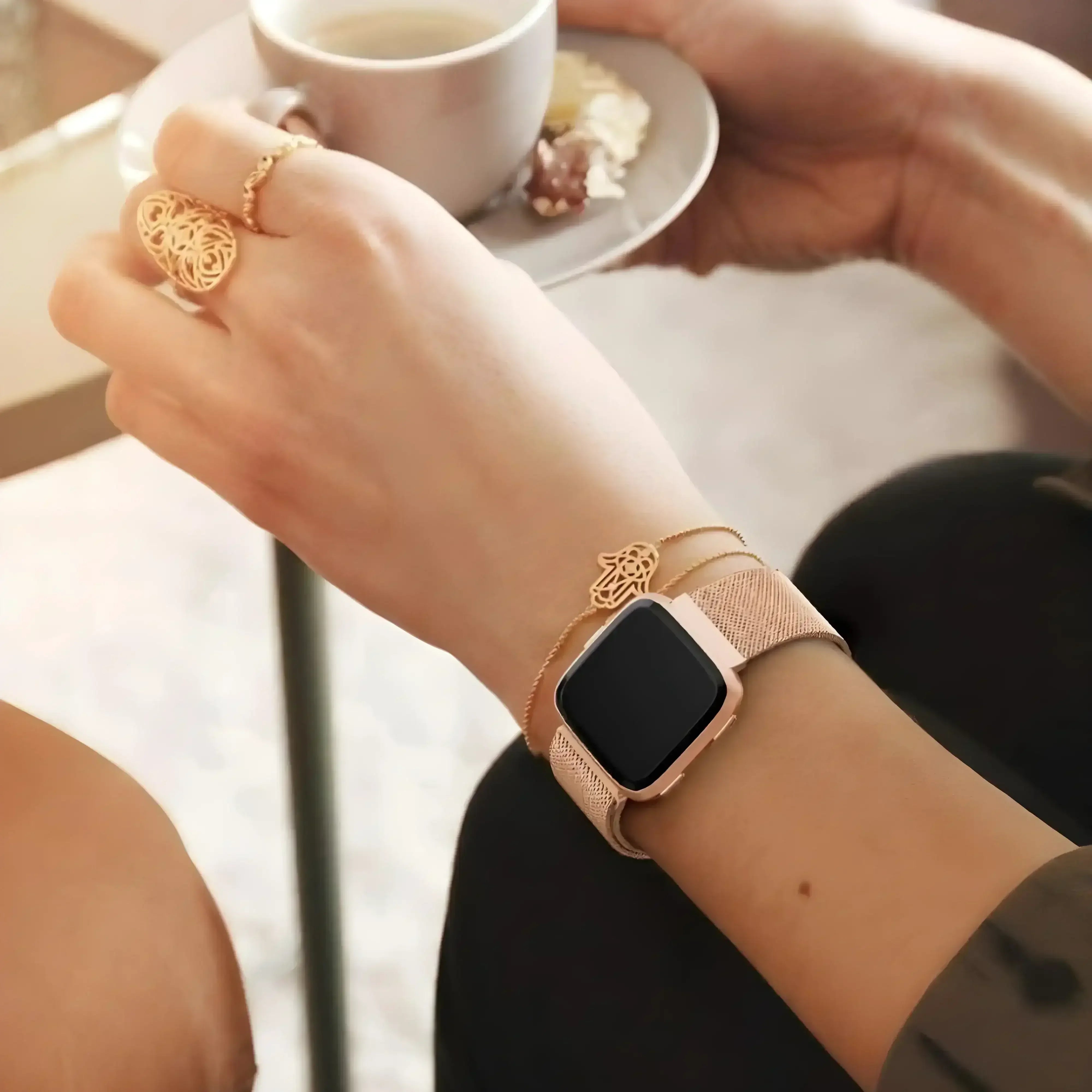 Image of Nova — Magnetic Milanese — Fitbit Versa 1/2 & Lite - Nothing but Bands
