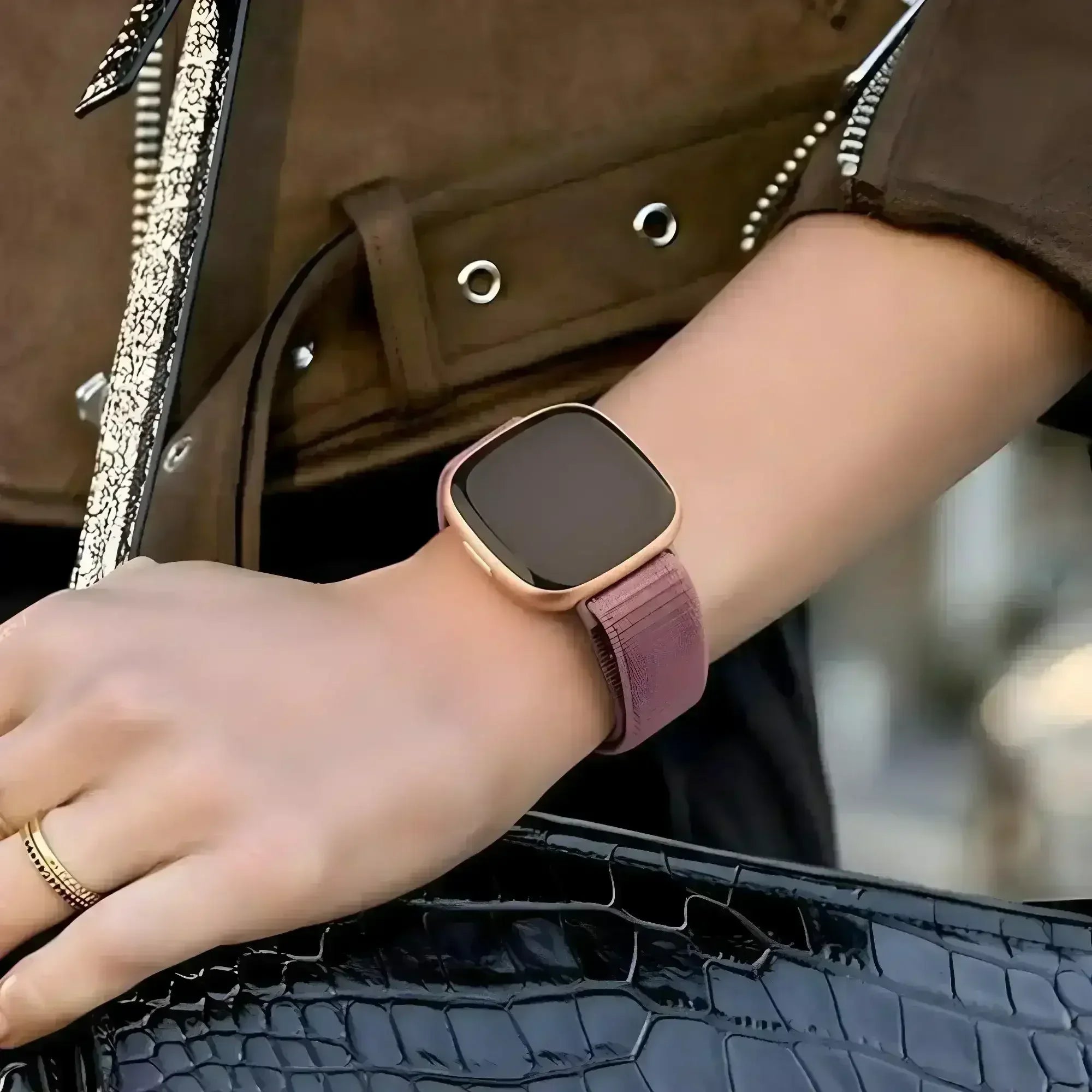 Image of Vellora - Nylon Loop - Fitbit Versa 3/4 & Sense 1/2 - Nothing but Bands