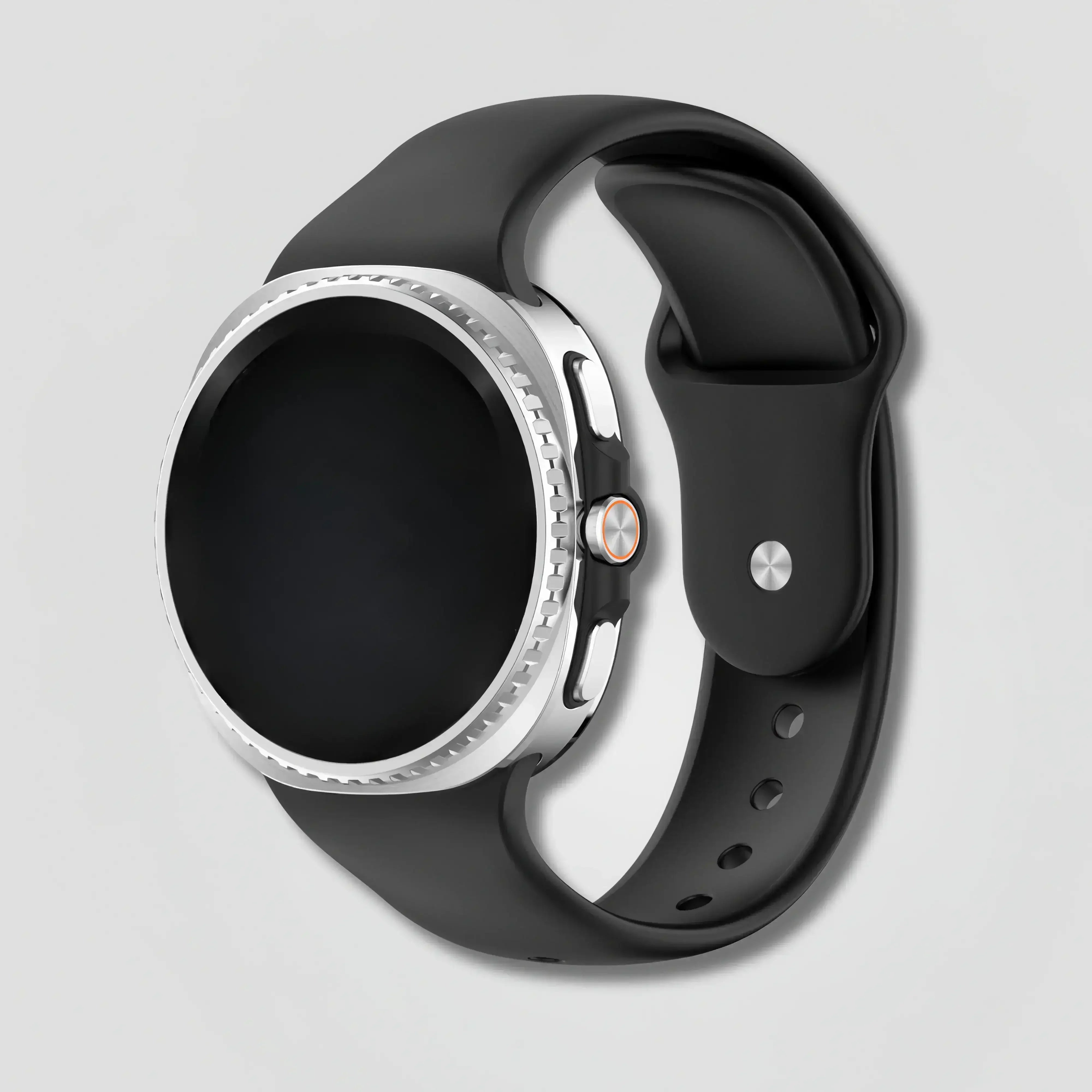 Image of Vornis — Silicone Sport Band (Black) — Samsung Watch 8 - Nothing but Bands