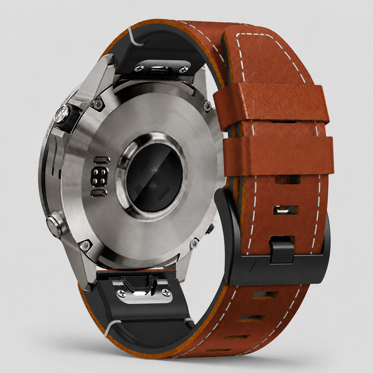 Image of Alder — Bracelet en cuir véritable — Garmin QuickFit 22