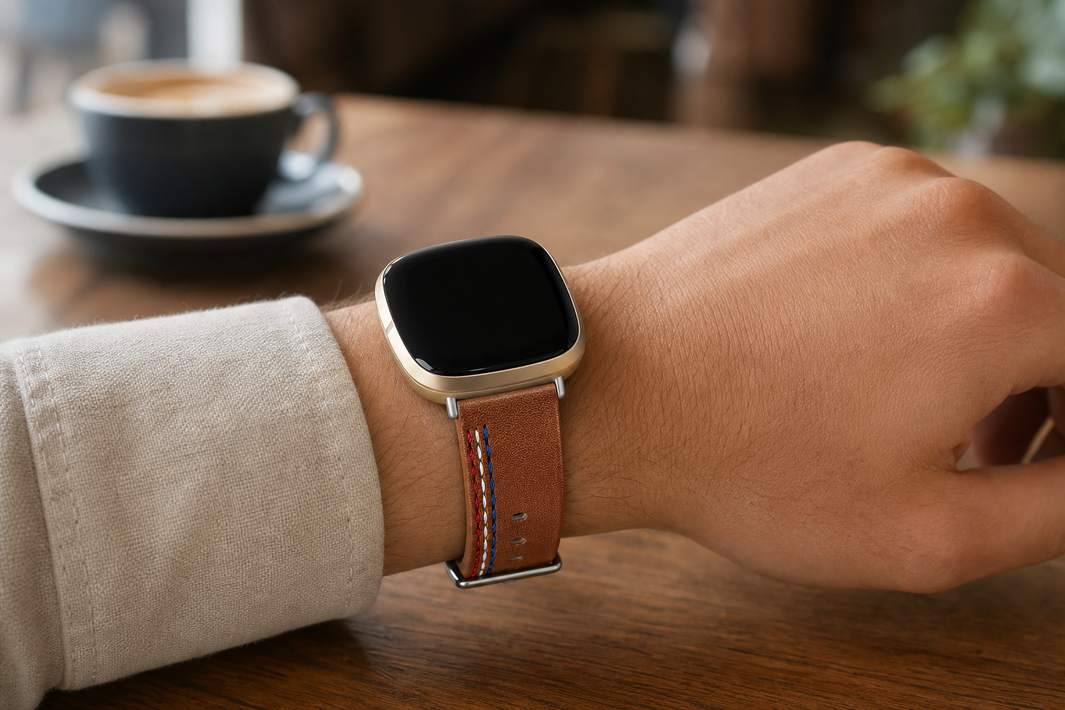 Image of Ryder — Cinturino in vera pelle — Fitbit Versa 3/4 e Sense 1/2
