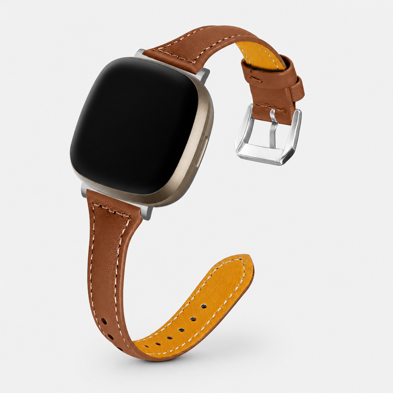 Image of Ellis — Cinturino in vera pelle — Fitbit Versa 3/4 e Sense 1/2