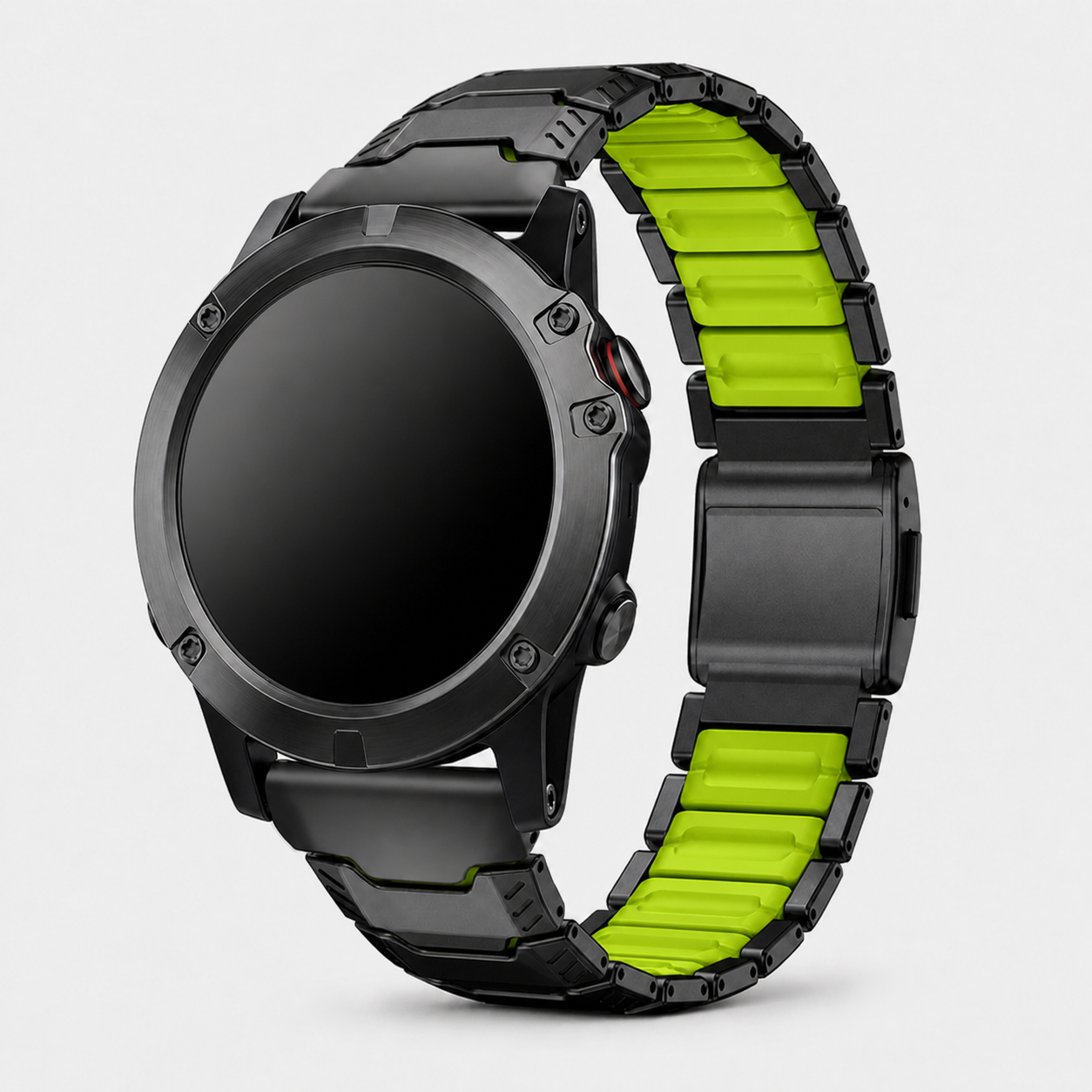 Image of Kovar — Cinturino a maglie in acciaio inossidabile e silicone — Garmin QuickFit 22