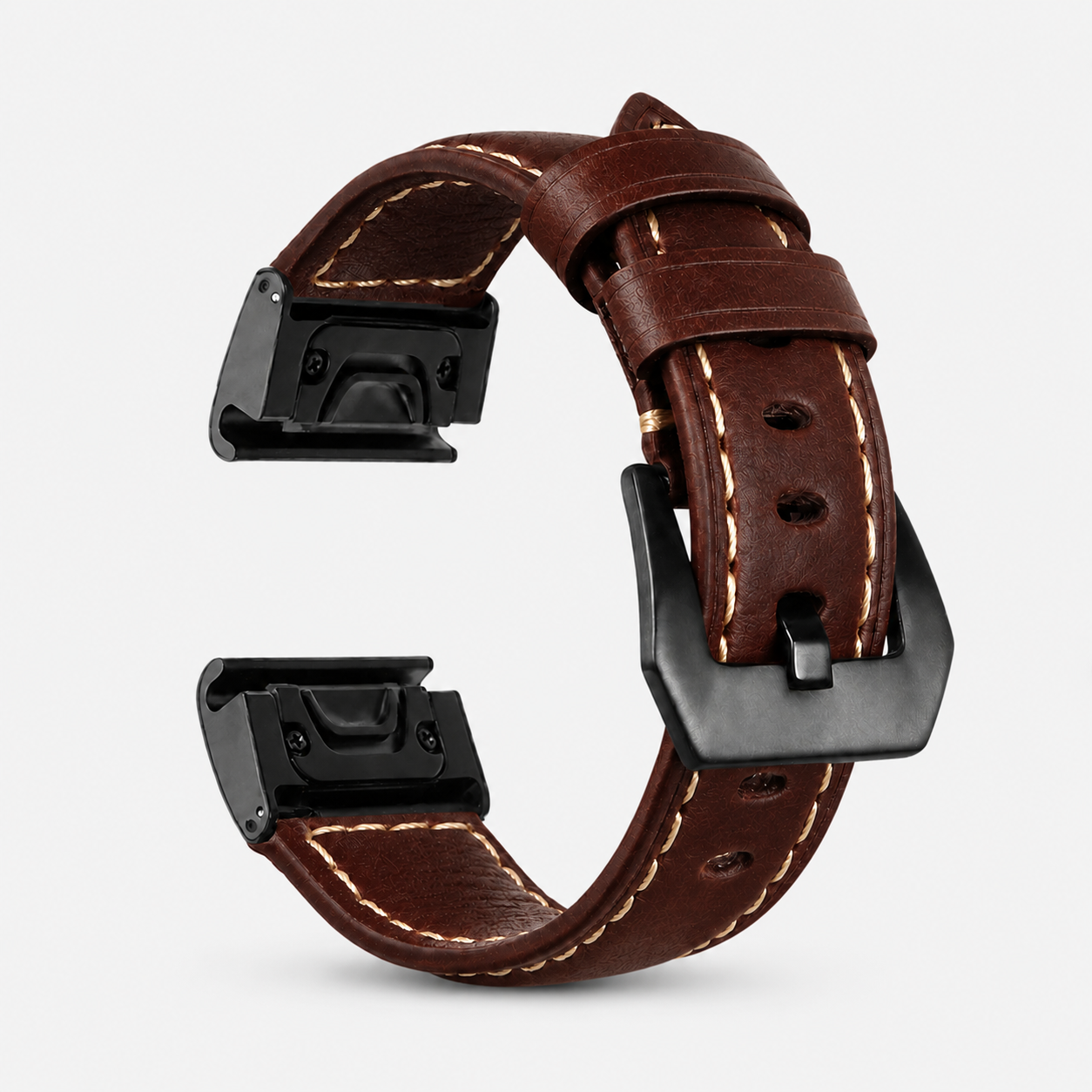 Image of Ronan — Genuine Leather Band — Garmin QuickFit 20