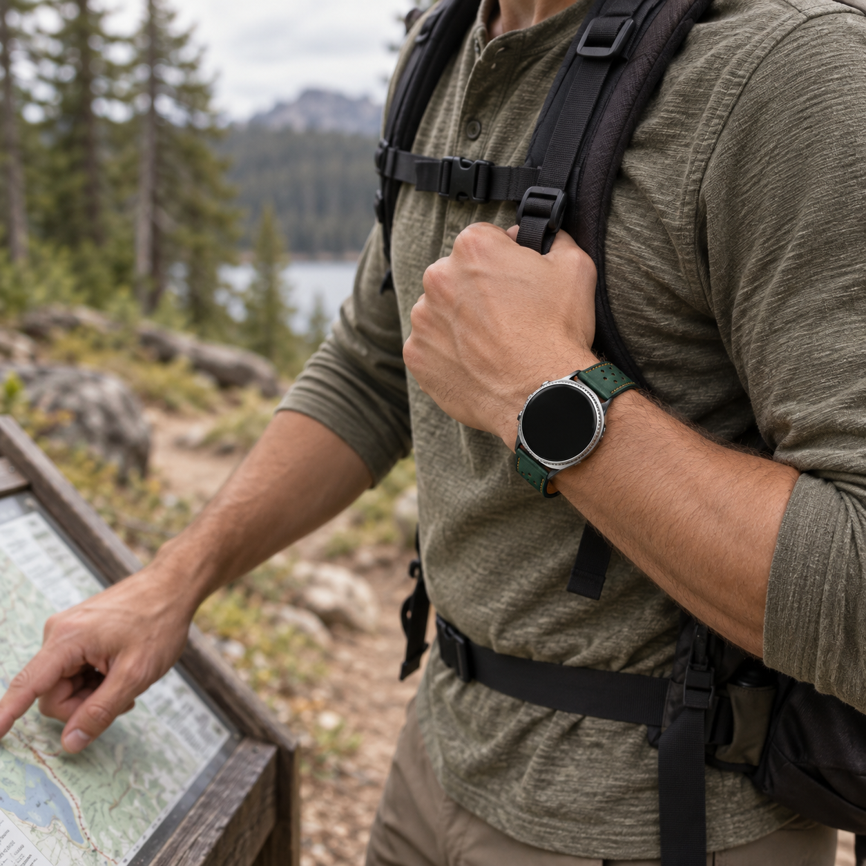 Image of Perrin — Genuine Leather Strap — Galaxy Watch Ultra & Ultra 2