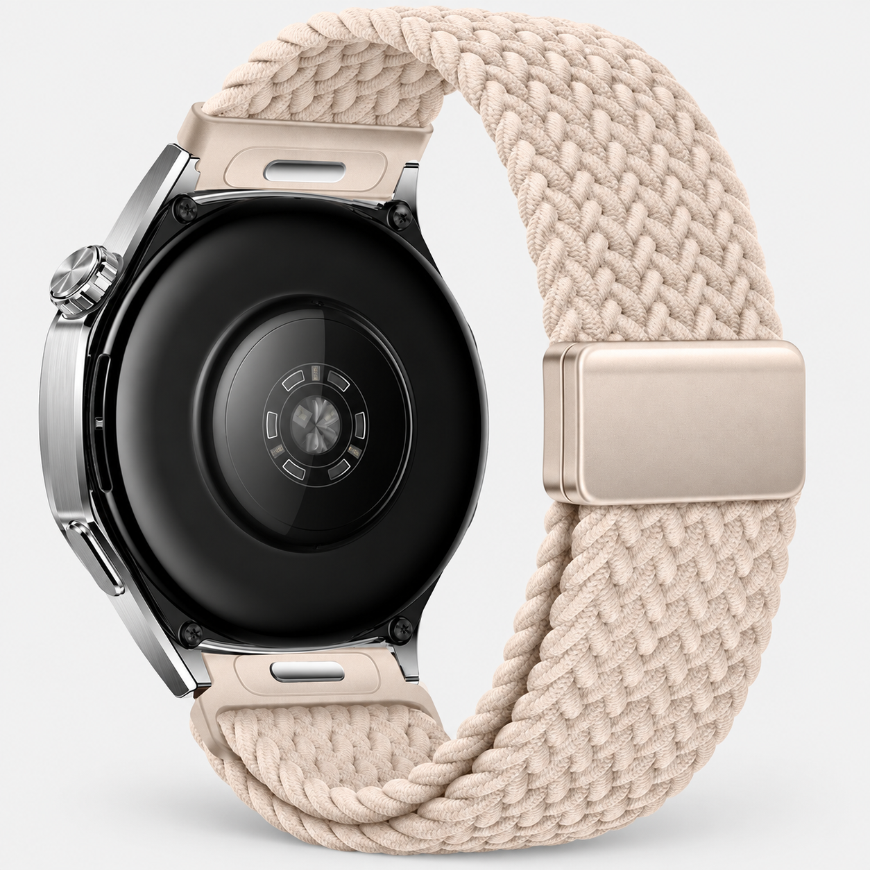 Image of Tressa Beige magnetic braided loop for Quick Release 20mm
