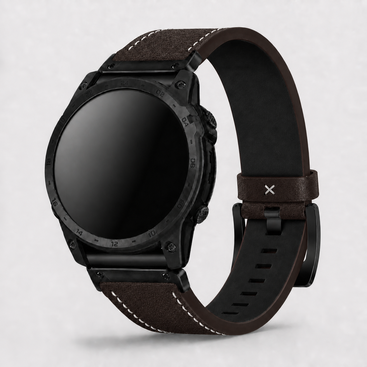 Image of Langford — Pasek ze skóry naturalnej — Garmin QuickFit 22