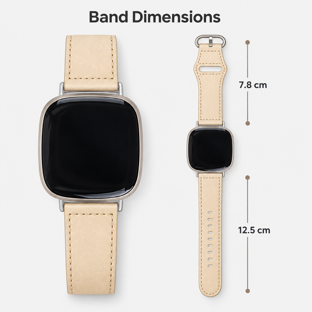 Image of Harper — Cinturino in vera pelle — Fitbit Versa 3/4 e Sense 1/2
