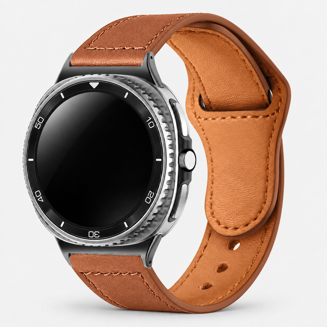 Image of Noren genuine leather pin-and-tuck band for Galaxy Watch Ultra