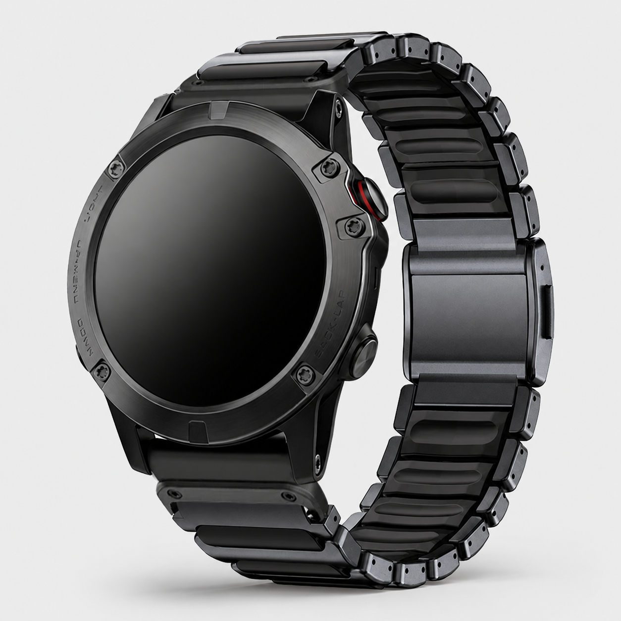 Image of Zephyr — Cinturino a maglie in acciaio inossidabile e silicone — Garmin QuickFit 22