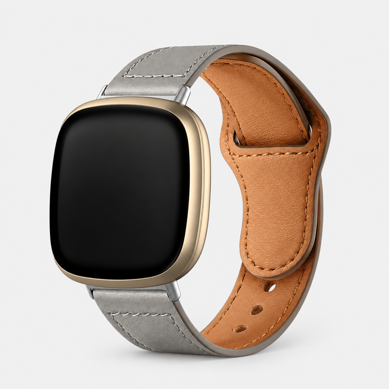 Image of Noren — Bracelet en cuir véritable — Fitbit Versa 3/4 et Sense 1/2