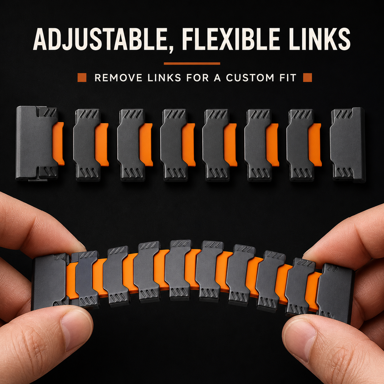 Image of Kovar — Cinturino a maglie in acciaio inossidabile e silicone — Garmin QuickFit 22
