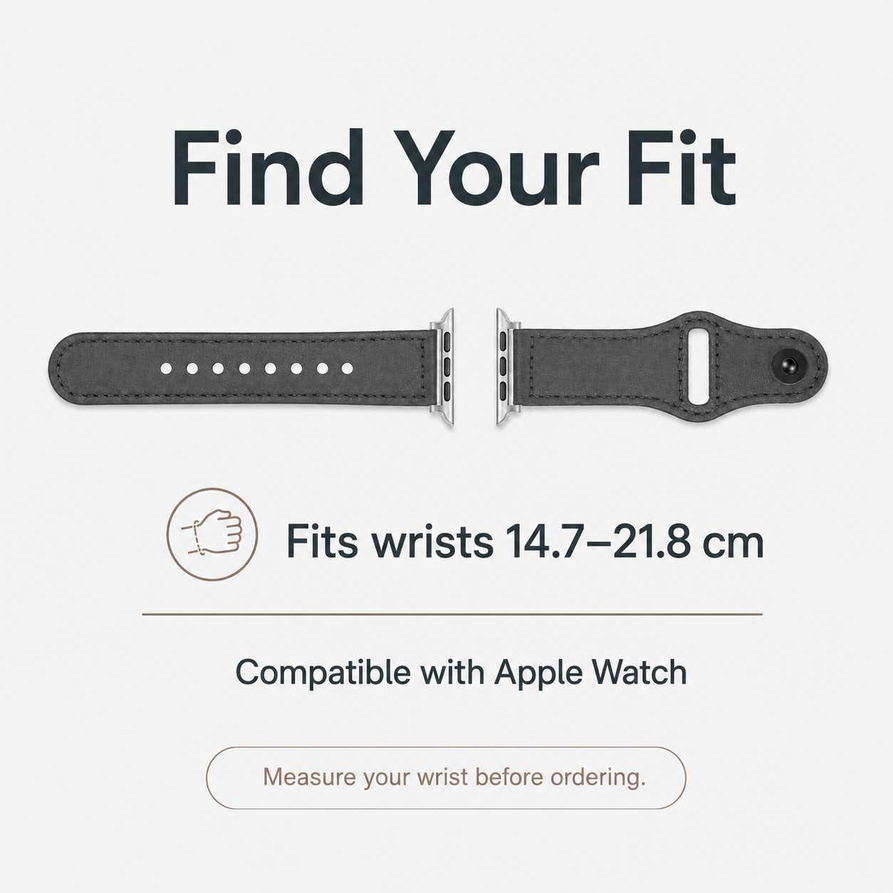 Image of Noren — Bracelet en cuir véritable — Apple Watch