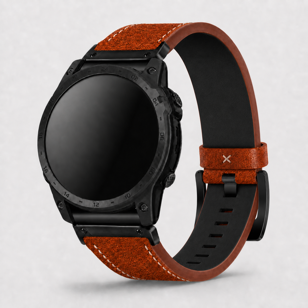 Image of Langford — Pasek ze skóry naturalnej — Garmin QuickFit 22