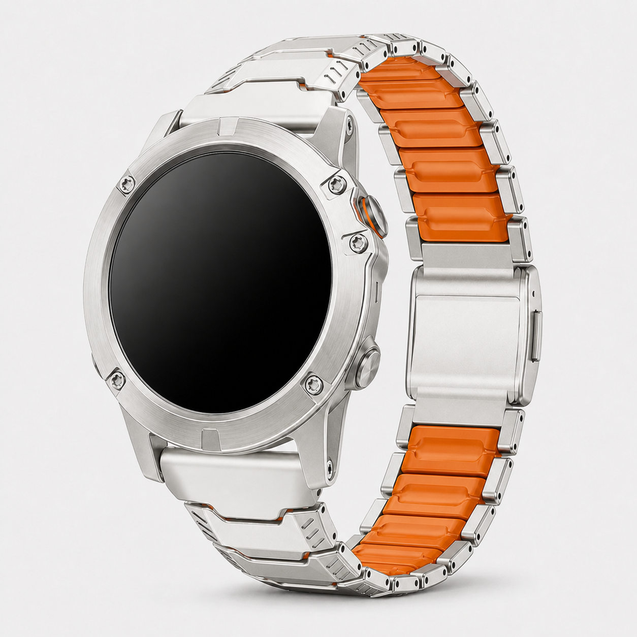 Image of Kovar — Cinturino a maglie in acciaio inossidabile e silicone — Garmin QuickFit 22