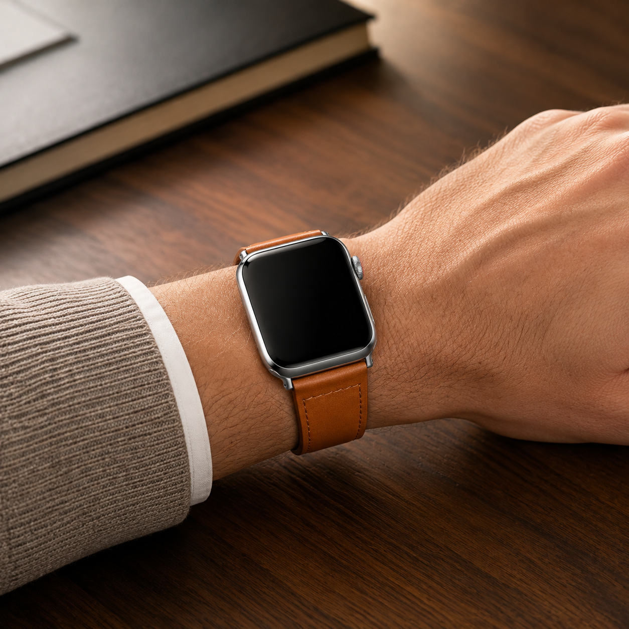 Image of Noren — Bracelet en cuir véritable — Apple Watch