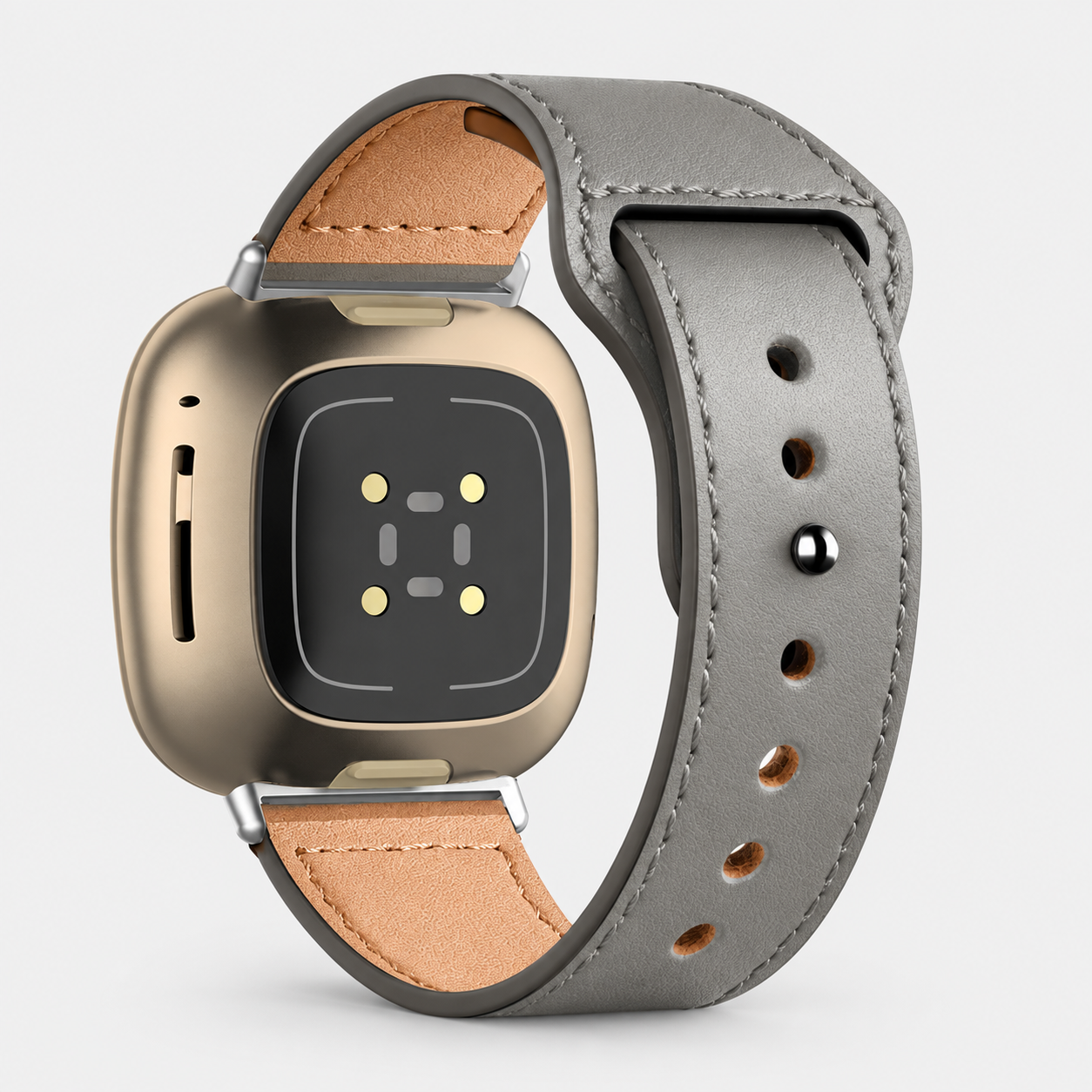 Image of Noren — Bracelet en cuir véritable — Fitbit Versa 3/4 et Sense 1/2