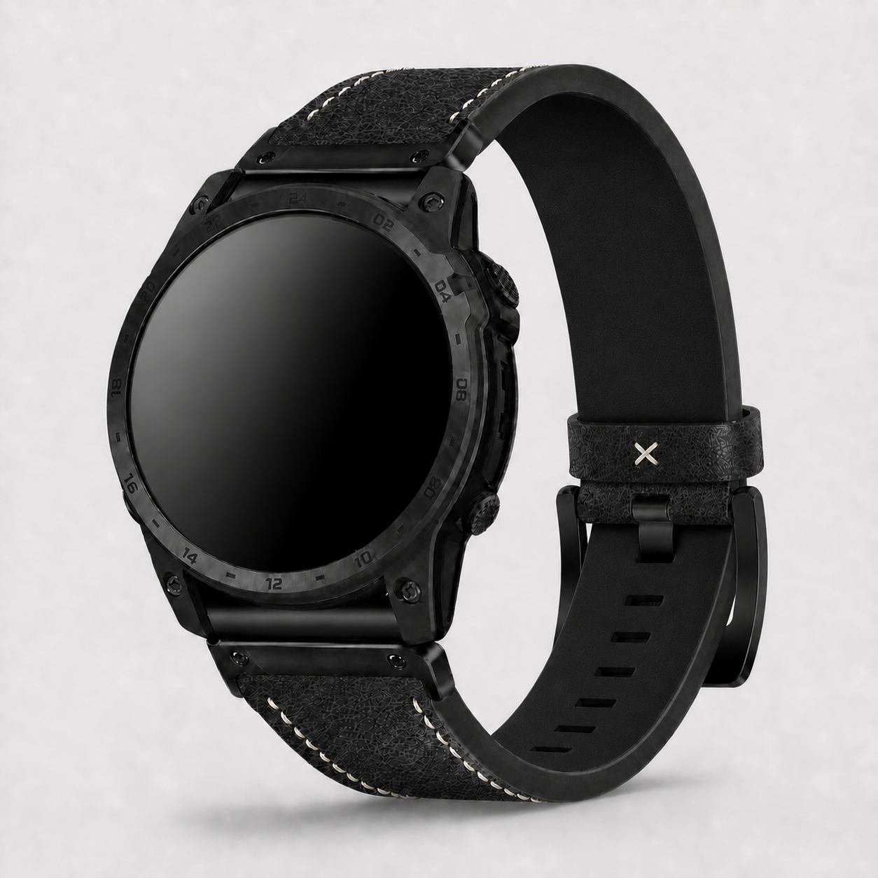 Image of Langford — Bracelet en cuir véritable — Garmin QuickFit 26