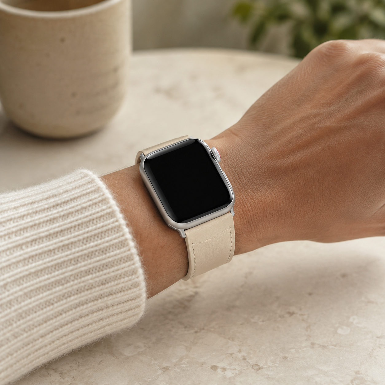 Image of Noren — Bracelet en cuir véritable — Apple Watch