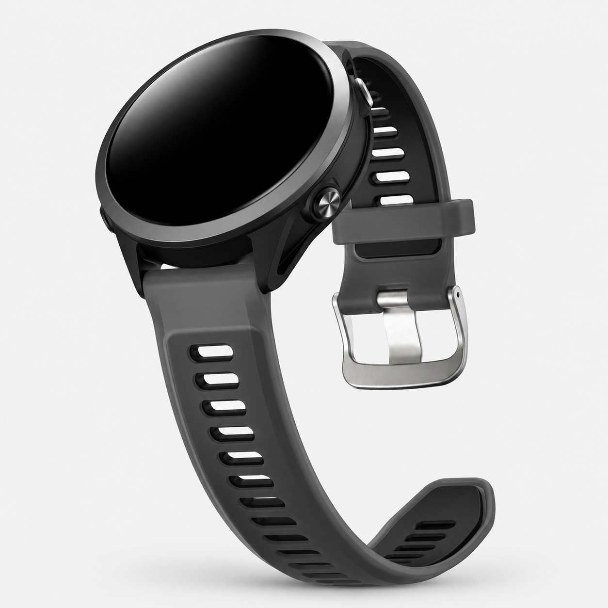 Image of Jelli Black jelly-style silicone sport band for Quick Release 22mm