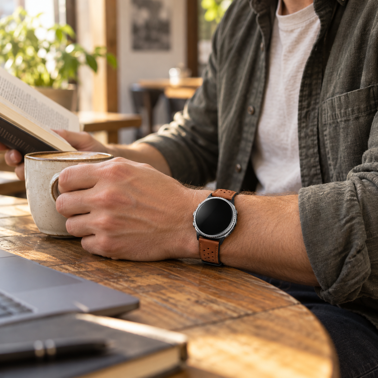 Image of Perrin — Genuine Leather Strap — Galaxy Watch Ultra & Ultra 2
