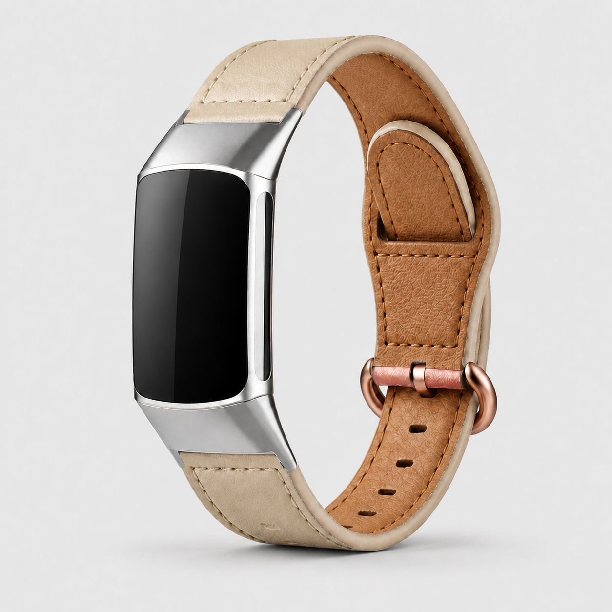 Image of Harper — Bracelet en cuir véritable — Fitbit Charge 5/6