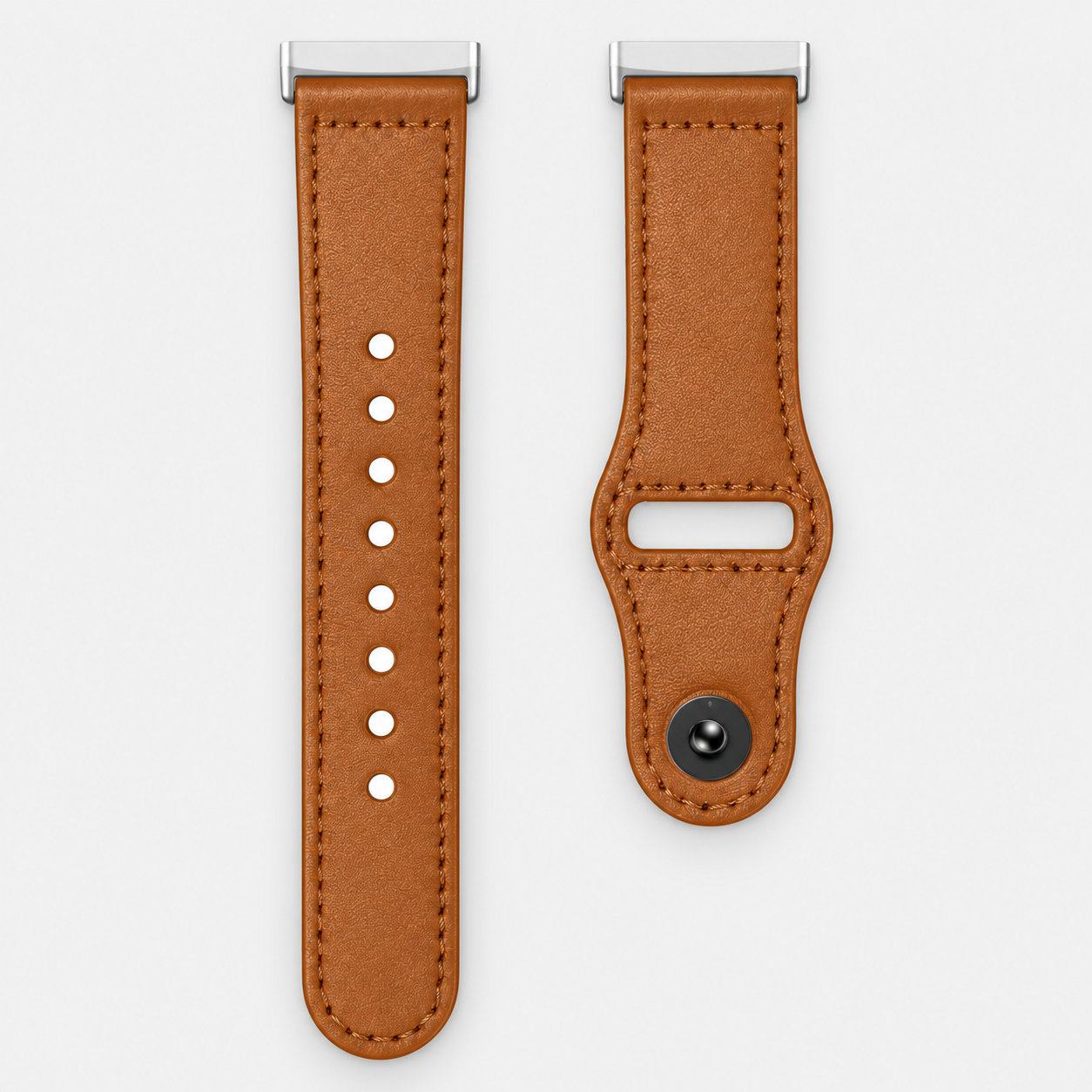 Image of Noren — Bracelet en cuir véritable — Fitbit Versa 3/4 et Sense 1/2