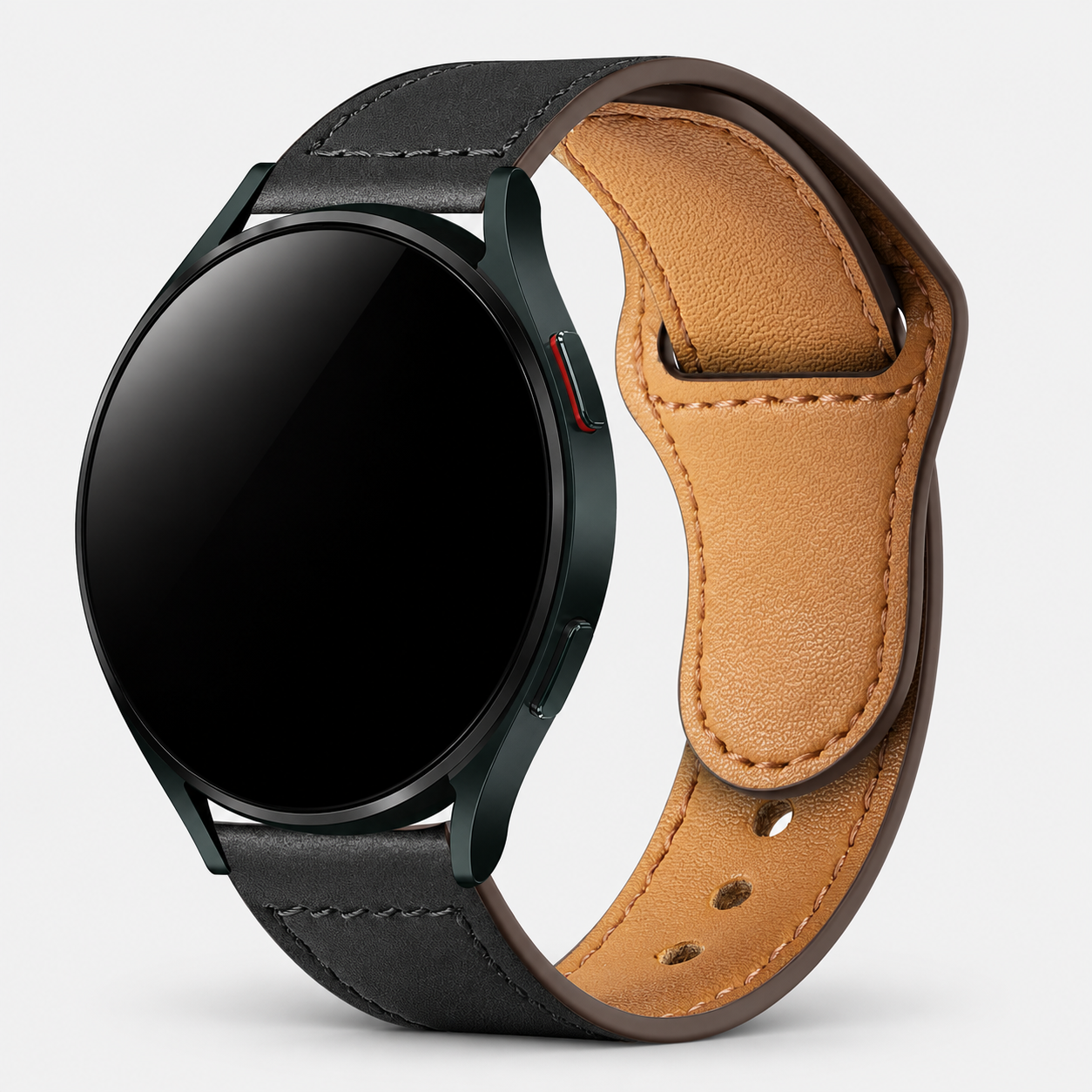 Image of Noren genuine leather pin-and-tuck band for 22mm quick-release watches